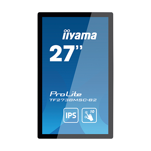 iiyama TF2738MSC-B2 A 27 Inch Capacitive Touch Screen, IPS, Full HD 1920x1080, HDMI